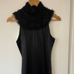 Holly Morgan Black 100% silk dress